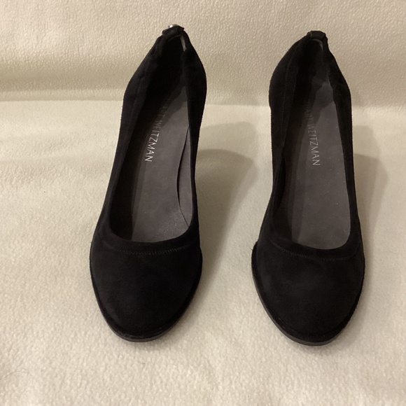 Stuart Weitzman Black Suede Pumps - Picture 2 of 6